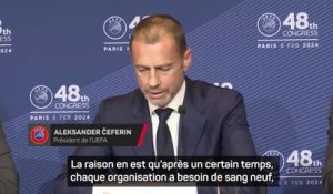UEFA - Aleksander Ceferin ne se représentera pas en 2027