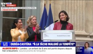 Amélie Oudéa-Castéra: "Merci à vous tous de n'avoir jamais douté"