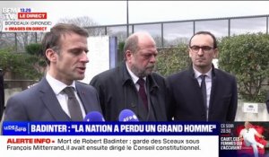 Emmanuel Macron sur Robert Badinter: "C'est un repère pour beaucoup de générations"