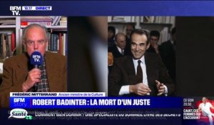 Mort de Robert Badinter: "C'était un juste parmi les justes", affirme l'ancien ministre de la Culture Frédéric Mitterrand