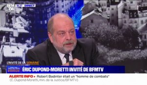 Nicole Belloubet au ministère de l'Éducation nationale: "Il y a une ligne, elle est claire et elle va la suivre", affirme Éric Dupond-Moretti