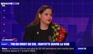 Suppression du droit du sol à Mayotte: "Ça va mettre fin à la pompe aspirante", pour Estelle Youssouffa (députée LIOT de Mayotte)