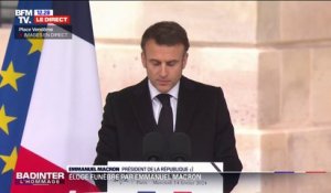 Emmanuel Macron, sur Robert Badinter: "Pour lui, il existait un droit qu'aucune loi ne pouvait entamer, le droit de devenir meilleur"