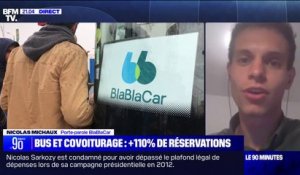 Grève à la SNCF: "On va très certainement rouler complet du côté de nos bus", indique le porte-parole de BlaBlaCar, Nicolas Michaux