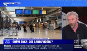 Grève SNCF: Romain Pitelet, secrétaire général adjoint de la CGT Cheminots, affirme qu'il "n'y a pas de nouveaux échanges avec la direction"