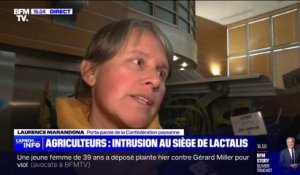 "Lactalis fait son beurre sur notre dos": des agriculteurs ont envahi le siège de Lactalis à Laval, en Mayenne