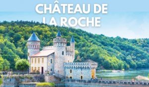 Vue aérienne du Château de la Roche : Un Patrimoine Hérité des Siècles