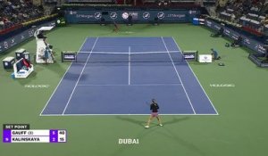 Dubaï - Kalinskaya crée l'exploit face à Gauff