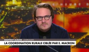 Geoffroy Lejeune : «Si j'étais Emmanuel Macron, je serais très inquiet à cause des images de Jordan Bardella au Salon de l'agriculture»
