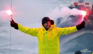 L'arrivée victorieuse de Caudrelier - Voile - Arkea Utim Challenge