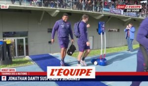 Danty suspendu cinq semaines après son exclusion avec les Bleus contre l'Italie - Rugby - Tournoi
