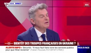 Fabien Roussel estime que la déclaration d'Emmanuel Macron sur l'Ukraine est "extrêmement grave et dangereuse"