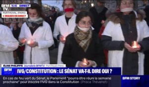 IVG: des opposants à l'inscription de l'avortement dans la Constitution manifestent à Paris