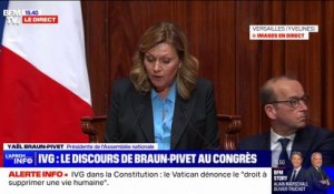 IVG dans la Constitution: "En venant ouvrir cette séance, j'ai pensé à Simone Veil", déclare Yaël Braun-Pivet