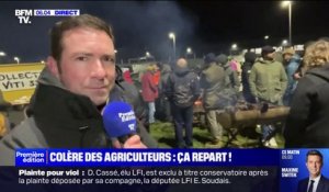 Colère des agriculteurs: des viticulteurs de Bordeaux bloquent une plateforme logistique de l'enseigne Lidl