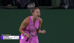 Indian Wells - Sabalenka passe difficilement face à Stearns