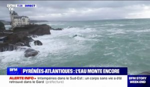 Intempéries: dans les Pyrénées-Atlantiques, la montée des eaux continue
