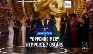 Oscars 2024 : Le film "Oppenheimer" de Christopher Nolan remporte le prix du meilleur film et rafle sept Oscars