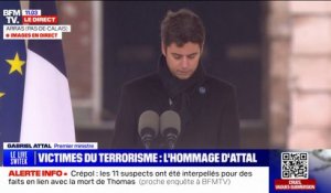 "La République se tiendra toujours à vos côtés", assure Gabriel Attal lors de l'hommage aux victimes du terrorisme