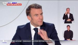 "La Russie ne peut pas et ne doit pas gagner cette guerre", affirme Emmanuel Macron