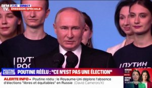 "Je voudrais remercier les citoyens de Russie": Vladimir Poutine s'exprime après sa réélection à la présidence russe
