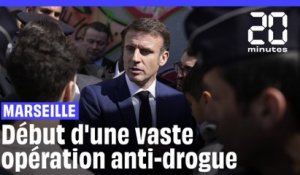 Marseille : Macron annonce «plus de 82 interpellations» au début d'une vaste opération anti-drogue
