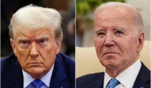 Trump relaie une image de Joe Biden ligoté et provoque un tollé
