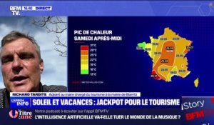 "On se croirait vraiment sur une journée du mois de juin", déclare l'adjoint au maire de Biarritz