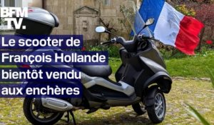 Le célèbre scooter de François Hollande, avec lequel il allait voir Julie Gayet, sera bientôt vendu aux enchères