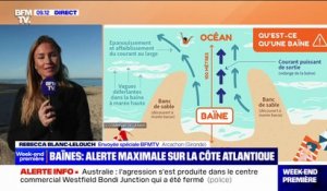 Nouvelle-Aquitaine: "alerte maximale" aux baïnes, la baignade déconseillée
