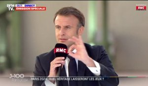 Emmanuel Macron redit que la France doit viser le "top 5" au classement des médailles aux JO et le "top 8" aux Jeux paralympiques