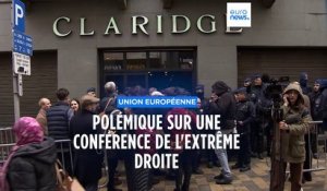 L’extrême droite européenne exploite la tentative de suspension de sa conférence