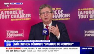 "Nous nous tairons jamais": Jean-Luc Mélenchon réagit sur BFMTV après l'annulation de conférences sur la Palestine