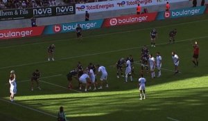 TOP 14 - Essai de Masivesi DAKUWAQA (MHR) - Section Paloise - Montpellier Hérault Rugby