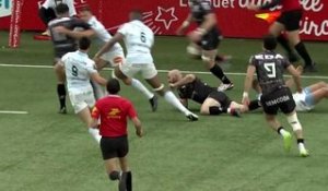 TOP 14 - Essai de Lucas MENSA (OYO) - Oyonnax Rugby - Racing 92