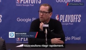 Sixers - Nurse se plaint de l'arbitrage après la défaite contre les Knicks