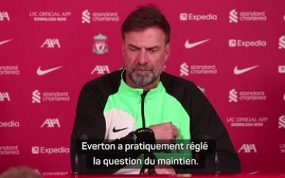 Liverpool - Klopp : "Pas honnête de dire qu'Everton est le match de l'année"