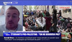 Blocus à Sciences Po: "Je ne vois pas des étudiants qui soient juifs et qui soutiendraient l'État d'Israël aller dans ces mobilisations là" déclare Yossef Murciano, secrétaire national de l'Union des Étudiants Juifs de France
