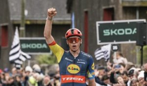 Cyclisme - Tour de Bretagne 2024 - Jakob Söderqvist la 3e étape à Guérande, Alexis Guérin piégé