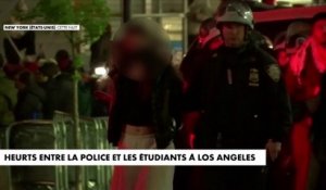 Heurts entre la police et les étudiants à Los Angeles