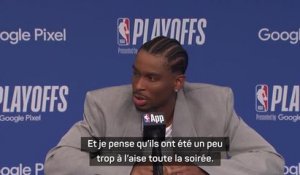 Thunder - Gilgeous-Alexander : “Dallas a été un peu trop à l’aise toute la soirée”