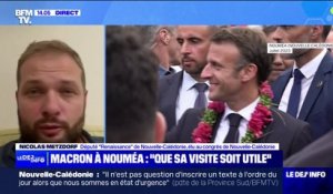 Visite d'Emmanuel Macron en Nouvelle-Calédonie: "On espère que le dialogue puisse reprendre", déclare Nicolas Metzdorf député "Renaissance" de Nouvelle-Calédonie