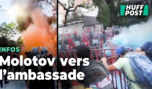 À Mexico, l’ambassade d’Israël assiégée par des manifestants pro-palestiniens