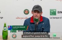 Roland-Garros - De Minaur : "Maintenant, je vais devoir rendre des comptes à mon équipe"