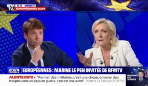 Européennes: "Représenter 15% des votants, je pense que ça pose des problèmes de légitimité" affirme Marine Le Pen