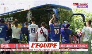 Les Bleus quittent leur hôtel en direction du stade - Foot - Euro 2024