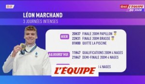 Les trois journées intenses de Léon Marchand - Natation - JO 2024