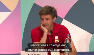 Paris 2024 - Denia félicite Thierry Henry pour son travail avec la France