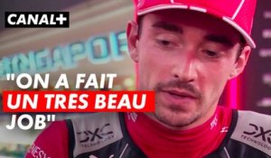 Leclerc "Aujourd’hui on a fait un très bon job" - Grand Prix de Singapour