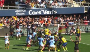 TOP 14 - Essai de Victor MONTGAILLARD (USAP) - USA Perpignan - ASM Clermont